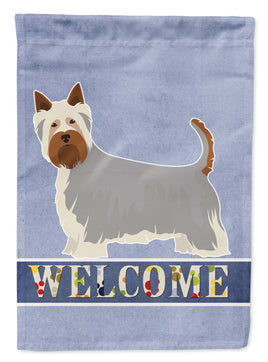 Australian Silky Terrier Welcome Flag Garden Size CK3635GF