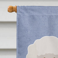 Bichon Fris? Welcome Flag Canvas House Size CK3637CHF