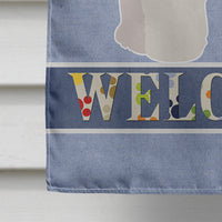 Bichon Fris? Welcome Flag Canvas House Size CK3637CHF