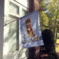 Chihuahua Welcome Flag Canvas House Size CK3688CHF