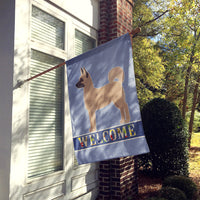 Akita Shepherd Welcome Flag Canvas House Size CK3705CHF