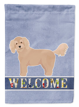 Bichpoo Welcome Flag Canvas House Size CK3712CHF