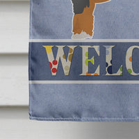 Black and Tan Cavapoo Welcome Flag Canvas House Size CK3717CHF