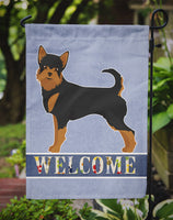 Black and Tan Chorkie Welcome Flag Garden Size CK3723GF