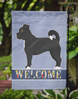 Black Chug Welcome Flag Garden Size CK3726GF