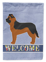 Black German Shepherd Mastiff Mix Welcome Flag Garden Size CK3739GF