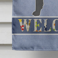 Black Goldador Welcome Flag Canvas House Size CK3743CHF