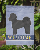 Black Mal-Shi Welcome Flag Garden Size CK3758GF