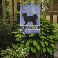 Black Pekeapoo Welcome Flag Garden Size CK3764GF