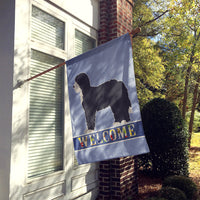 Black Sheepadoodle Welcome Flag Canvas House Size CK3774CHF