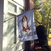 Bernedoodle #2 Welcome Flag Canvas House Size CK3792CHF