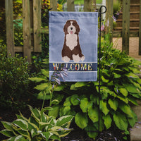 Bernedoodle #2 Welcome Flag Garden Size CK3792GF