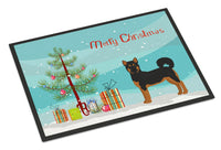 Akita Shepherd Black and Tan Christmas Tree Indoor or Outdoor Mat 24x36 CK3798JMAT