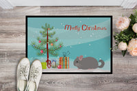 Agouti Chinchilla Merry Christmas Indoor or Outdoor Mat 18x27 CK4430MAT