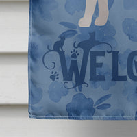 Bicolour Aegean Cat Welcome Flag Canvas House Size CK4815CHF