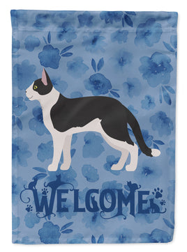 Bicolour Aegean Cat Welcome Flag Canvas House Size CK4815CHF