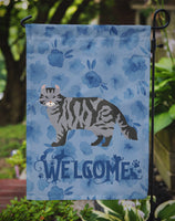 American Curl #1 Cat Welcome Flag Garden Size CK4818GF