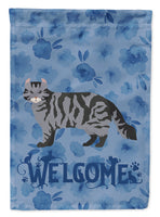 American Curl #1 Cat Welcome Flag Garden Size CK4818GF