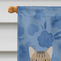 American Wirehair #1 Cat Welcome Flag Canvas House Size CK4822CHF