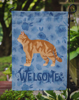 American Wirehair #2 Cat Welcome Flag Garden Size CK4823GF