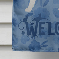 Arabian Mau Cat Welcome Flag Canvas House Size CK4826CHF