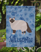 Birman Cat Welcome Flag Garden Size CK4836GF