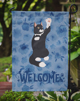 American Polydactyl Cat Welcome Flag Garden Size CK5008GF