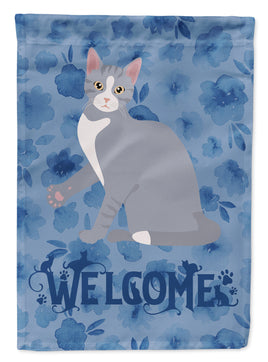 American Polydactyl #2 Cat Welcome Flag Garden Size CK5009GF