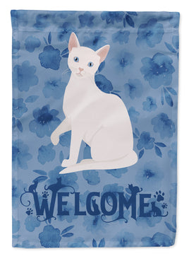 Arabian Mau Cat Welcome Flag Canvas House Size CK5011CHF