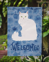 Asian Semi Longhaired Cat Welcome Flag Garden Size CK5012GF