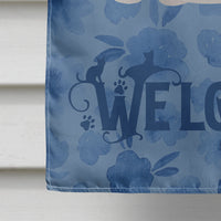 Birman Cat Welcome Flag Canvas House Size CK5014CHF