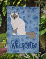 Birman Cat Welcome Flag Garden Size CK5014GF