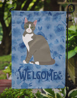 Brazilian Shorthair Cat Welcome Flag Garden Size CK5015GF