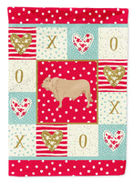 Charolais Cow Love Flag Canvas House Size CK5253CHF