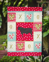 Black Angus Cow Love Flag Garden Size CK5255GF