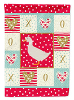 American Pekin Duck Love Flag Canvas House Size CK5287CHF