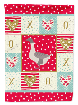 Buff Grey Back Goose Love Flag Canvas House Size CK5328CHF