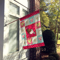 Bourbon Red Turkey Hen Love Flag Canvas House Size CK5409CHF