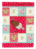 Bourbon Red Turkey Hen Love Flag Canvas House Size CK5409CHF