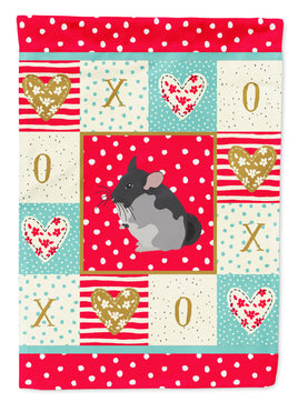 Black Velvet Chinchilla Love Flag Canvas House Size CK5420CHF