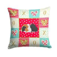 Abyssinian Guinea Pig Love Fabric Decorative Pillow CK5426PW1414