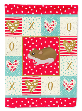 Chinese Hamster Love Flag Garden Size CK5438GF