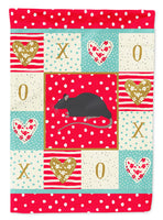 Black Rat Love Flag Canvas House Size CK5456CHF