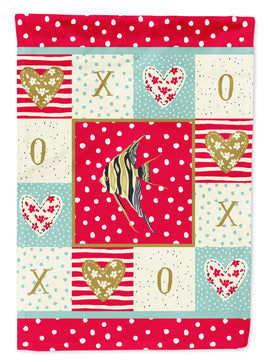 Angelfish Love Flag Canvas House Size CK5465CHF