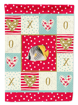 Butterfly Fish Love Flag Garden Size CK5466GF