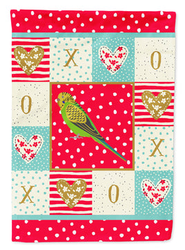 Budgerigar Love Flag Canvas House Size CK5520CHF