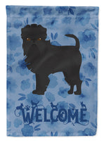 Affenpinscher #2 Welcome Flag Canvas House Size CK5963CHF