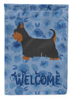 Australian Silky Terrier Welcome Flag Garden Size CK5966GF