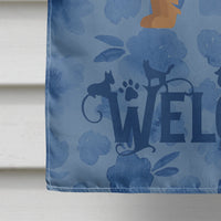 Australian Terrier Welcome Flag Canvas House Size CK5968CHF