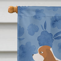 Blenheim Cavalier Spaniel Welcome Flag Canvas House Size CK5974CHF